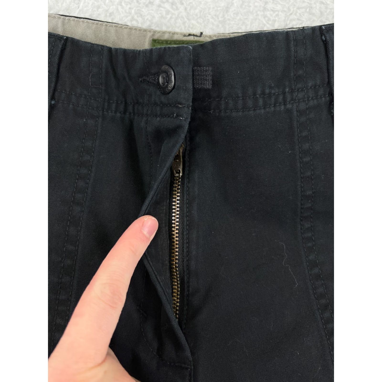 Eddie Bauer Eddie Bauer Women Jeans Black 10 Cotton 5-Pocket Straight Leg Inseam 23 in Zip Belt Loops Regular Size 32" / US 10 / IT 46 - 7 Thumbnail