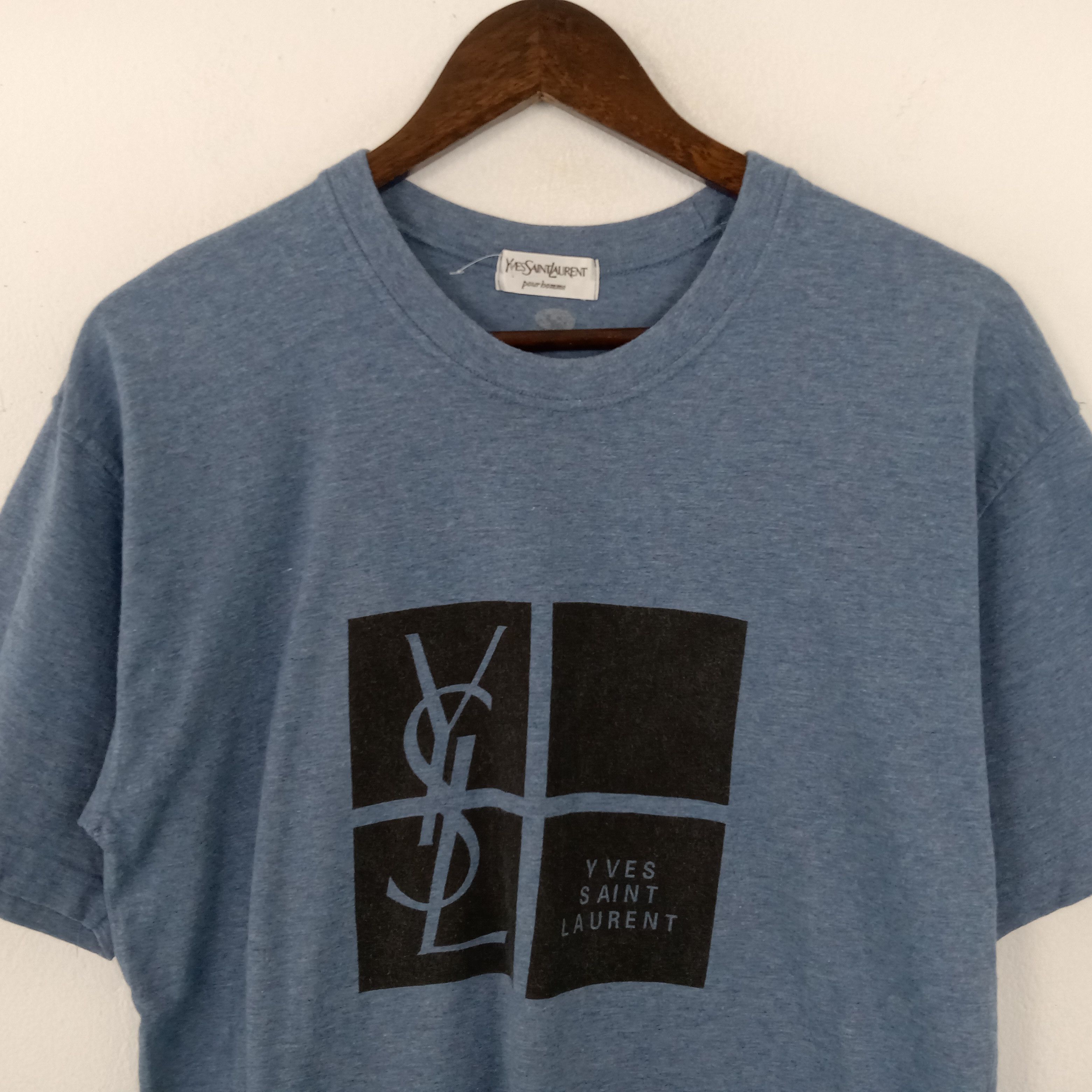 Vintage × Yves Saint Laurent Vintage Yves Saint Lauren Pour Homme Tshirt Size US M / EU 48-50 / 2 - 2 Thumbnail
