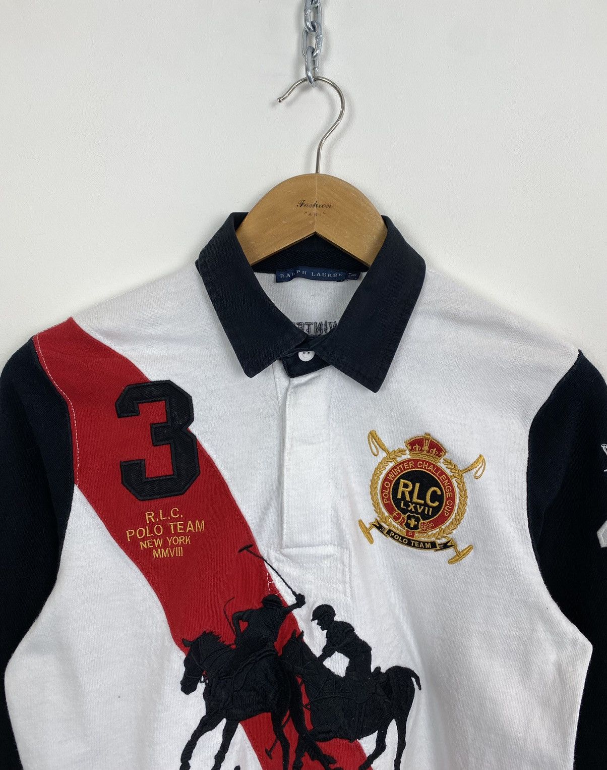 Ralph Lauren Polo Ralph Lauren Shirt Mercer Team NY #3 Club Rugby shirt Size L / US 10 / IT 46 - 2 Thumbnail