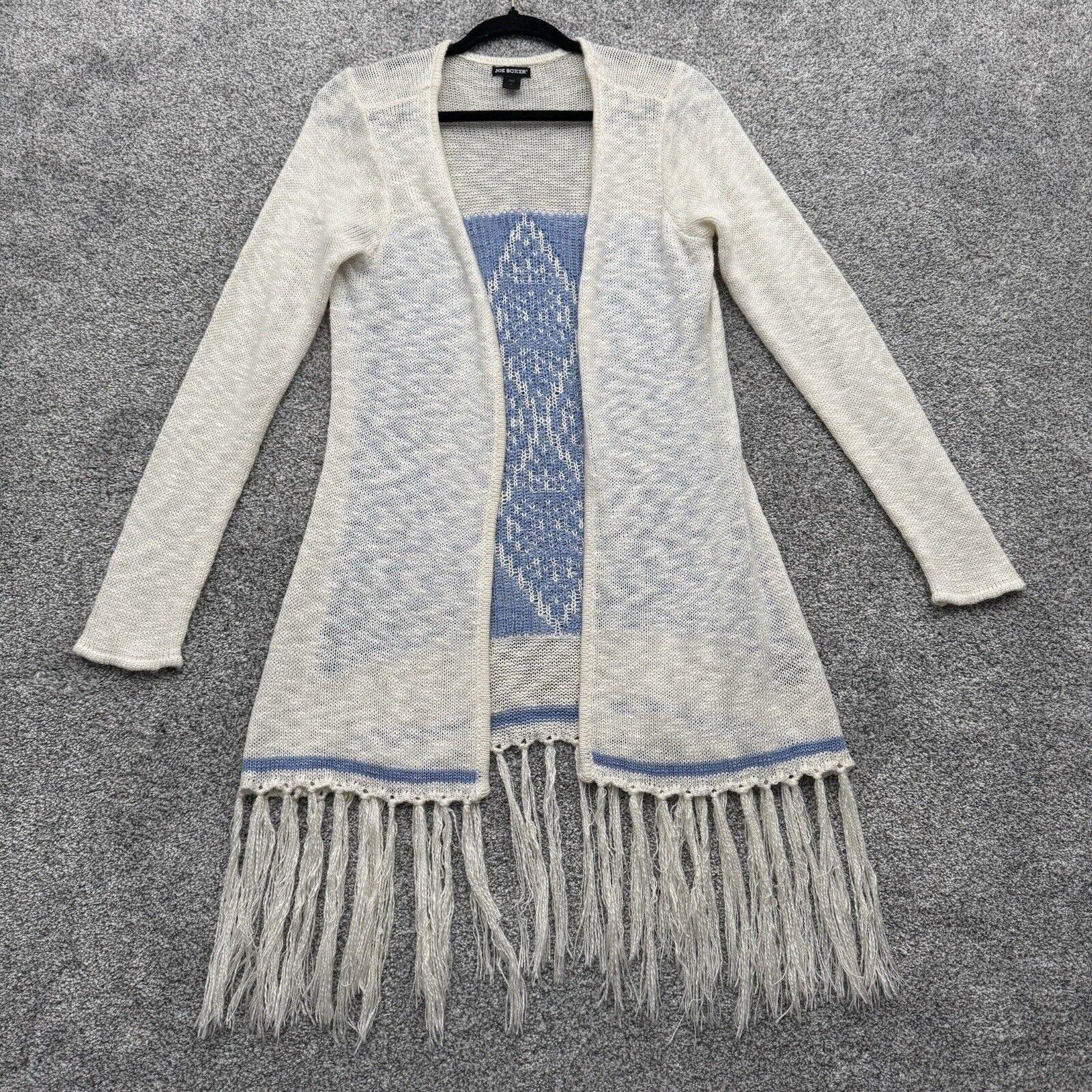 Joe Boxer Retro 70s Cardigan L Fringed Hippie Woodstock Western Boho Size L / US 10 / IT 46 - 1 Thumbnail