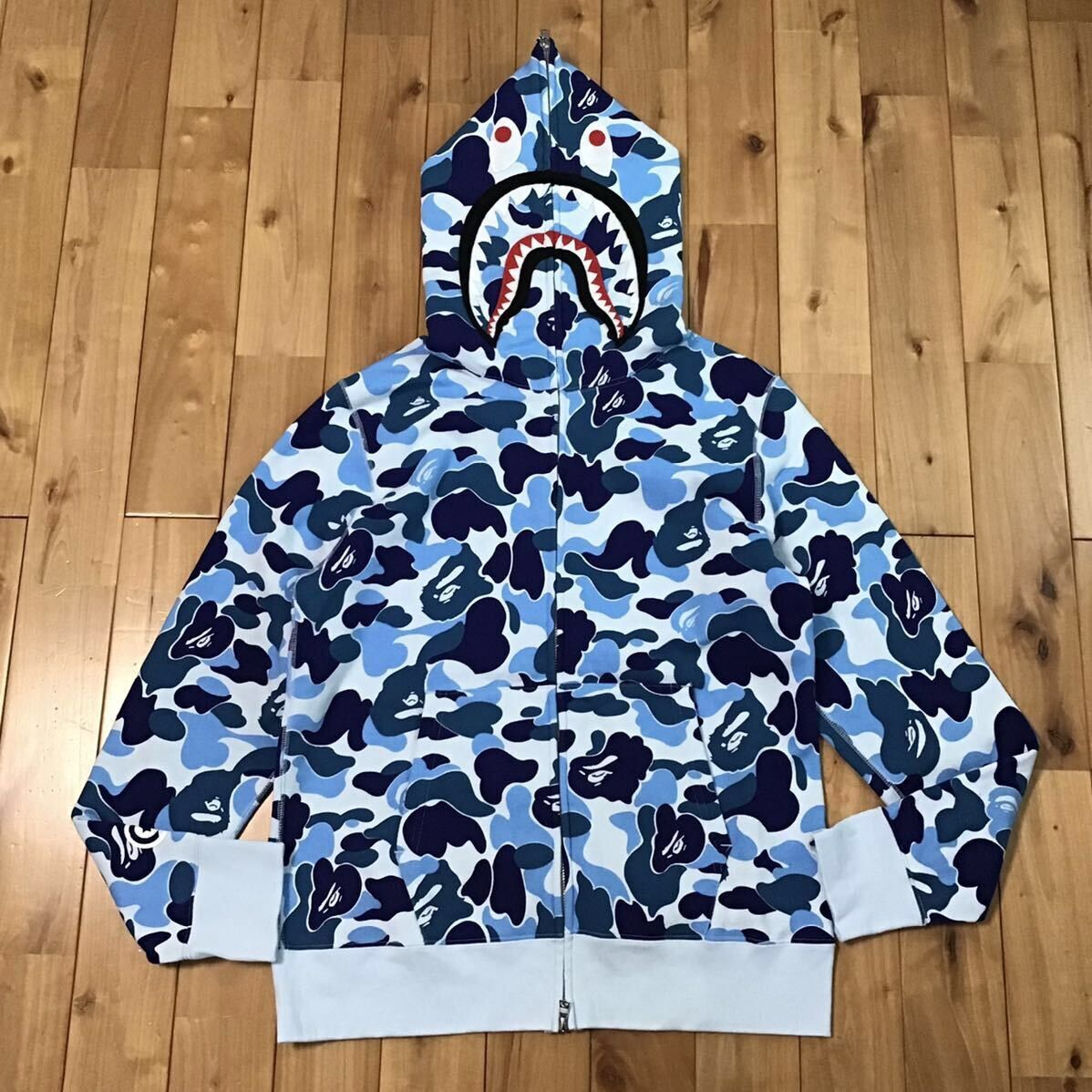 Bape shark hoodie grailed hotsell