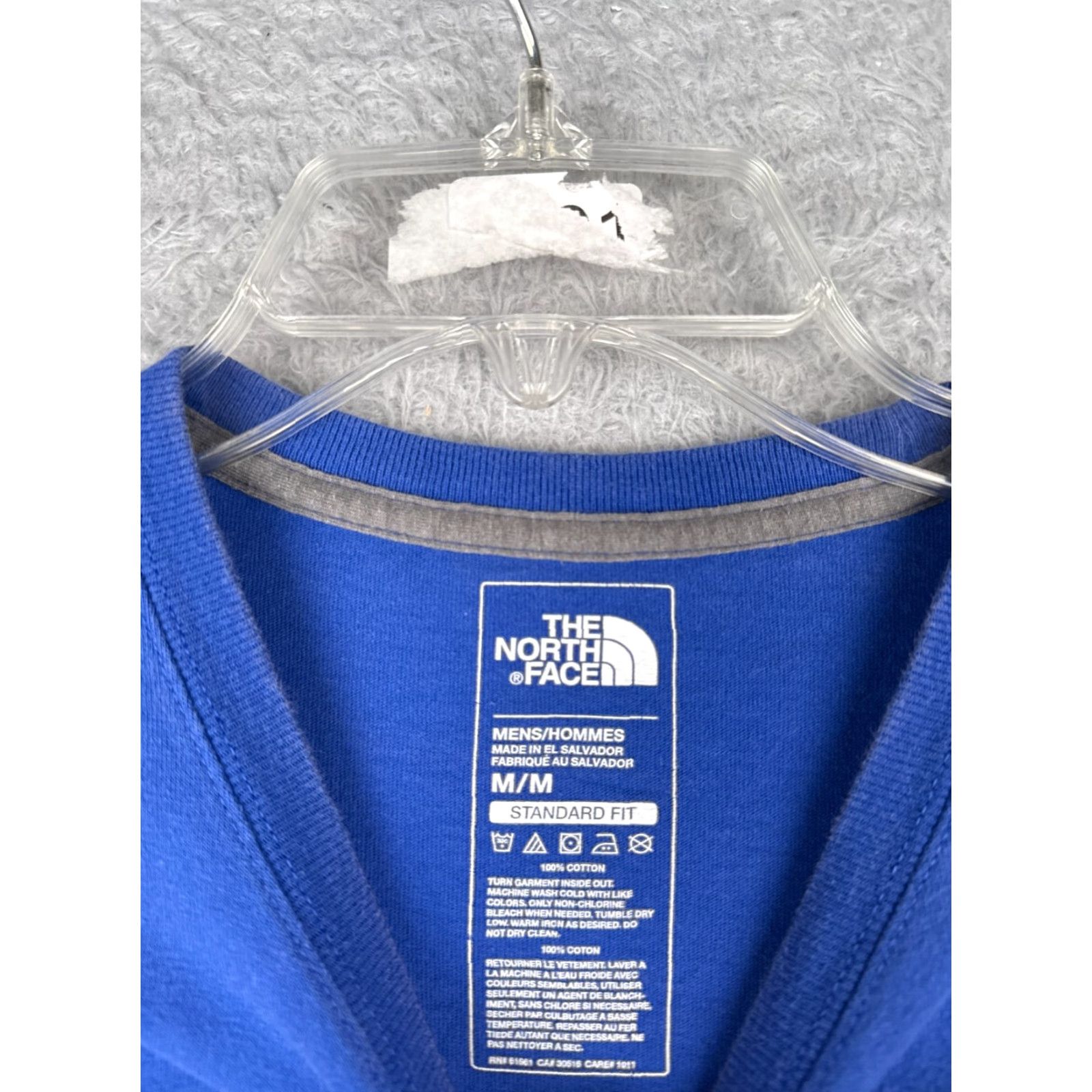 The North Face The North Face Shirt Men M Blue 100% Cotton Short Sleeve Crew Neck Logo 90s Outdoor Mens Size US M / EU 48-50 / 2 - 7 Thumbnail