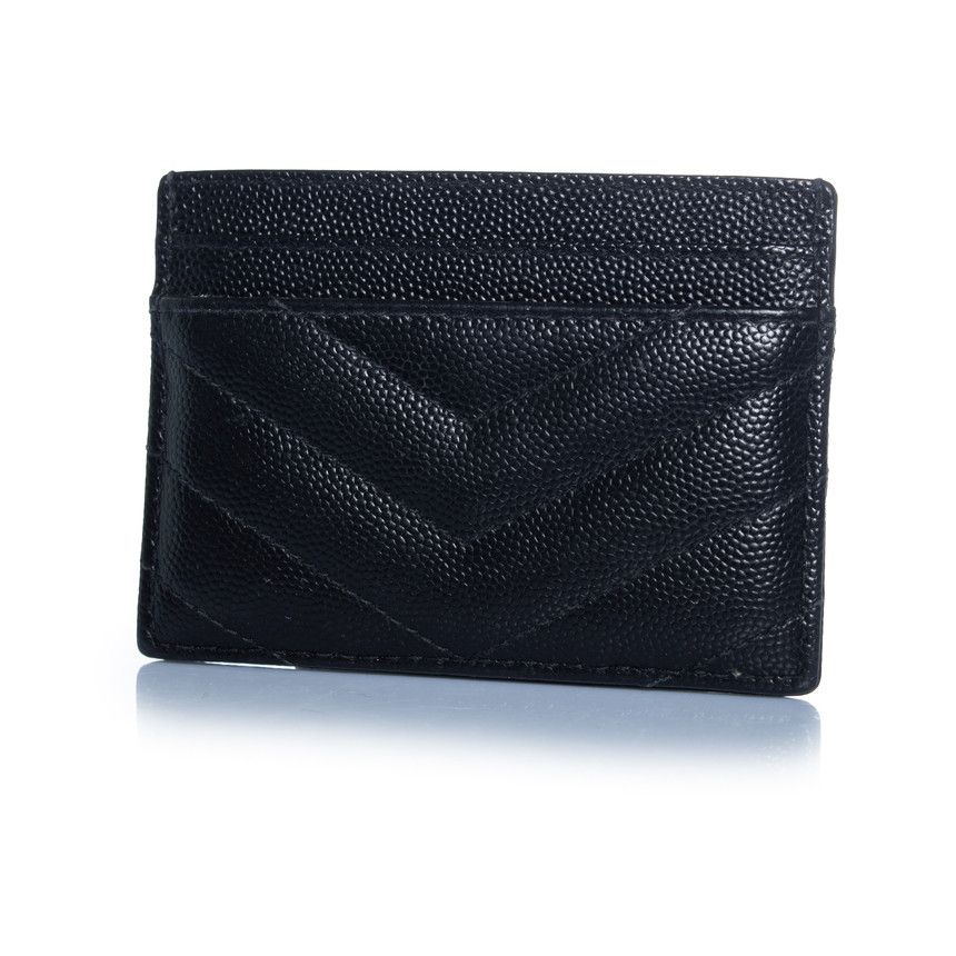 Saint Laurent Paris Saint Laurent, black leather card holder with logo Size ONE SIZE - 2 Thumbnail