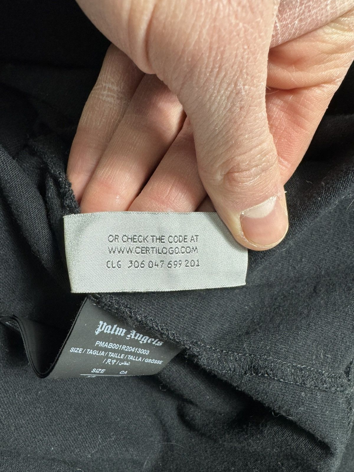 Palm Angels Palm Angels Big Logo Long Sleeve Luxury Black Size XS Size US XS / EU 42 / 0 - 9 Thumbnail