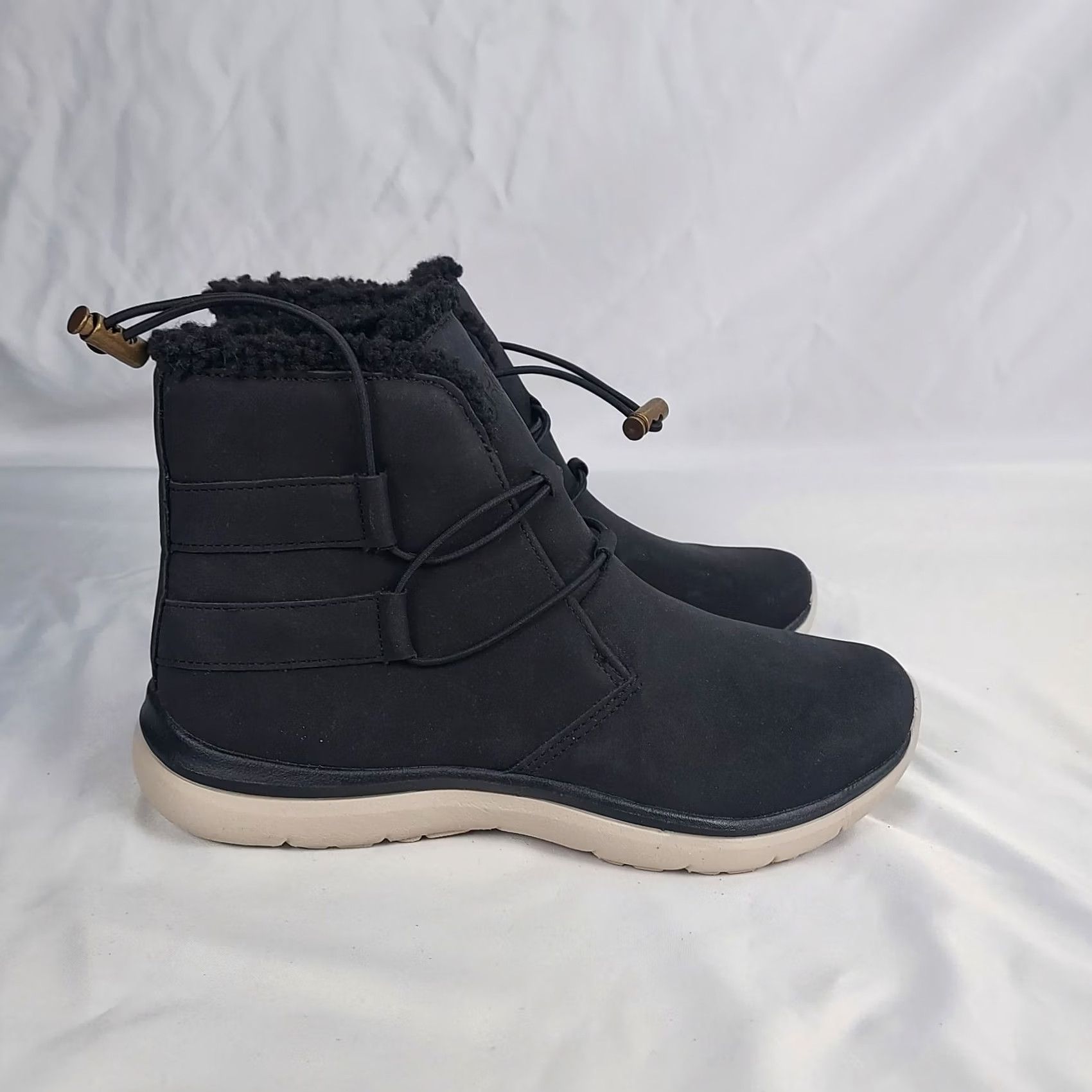 Vintage Ryka Womens Boots Memory Foam Faux Fur Winter Black Ankle Round Toe 6 M Calf Medium Comfort Snow Boot Womens Size US 6 / IT 36 - 6 Thumbnail