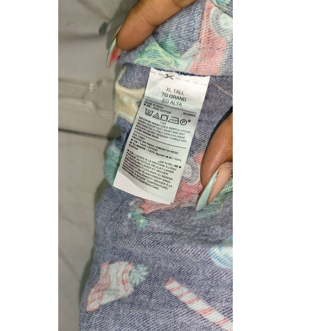 Old Navy Old Navy Blue Christmas Cotton Long Sleep Pants Size XL Size US 39 - 4 Thumbnail