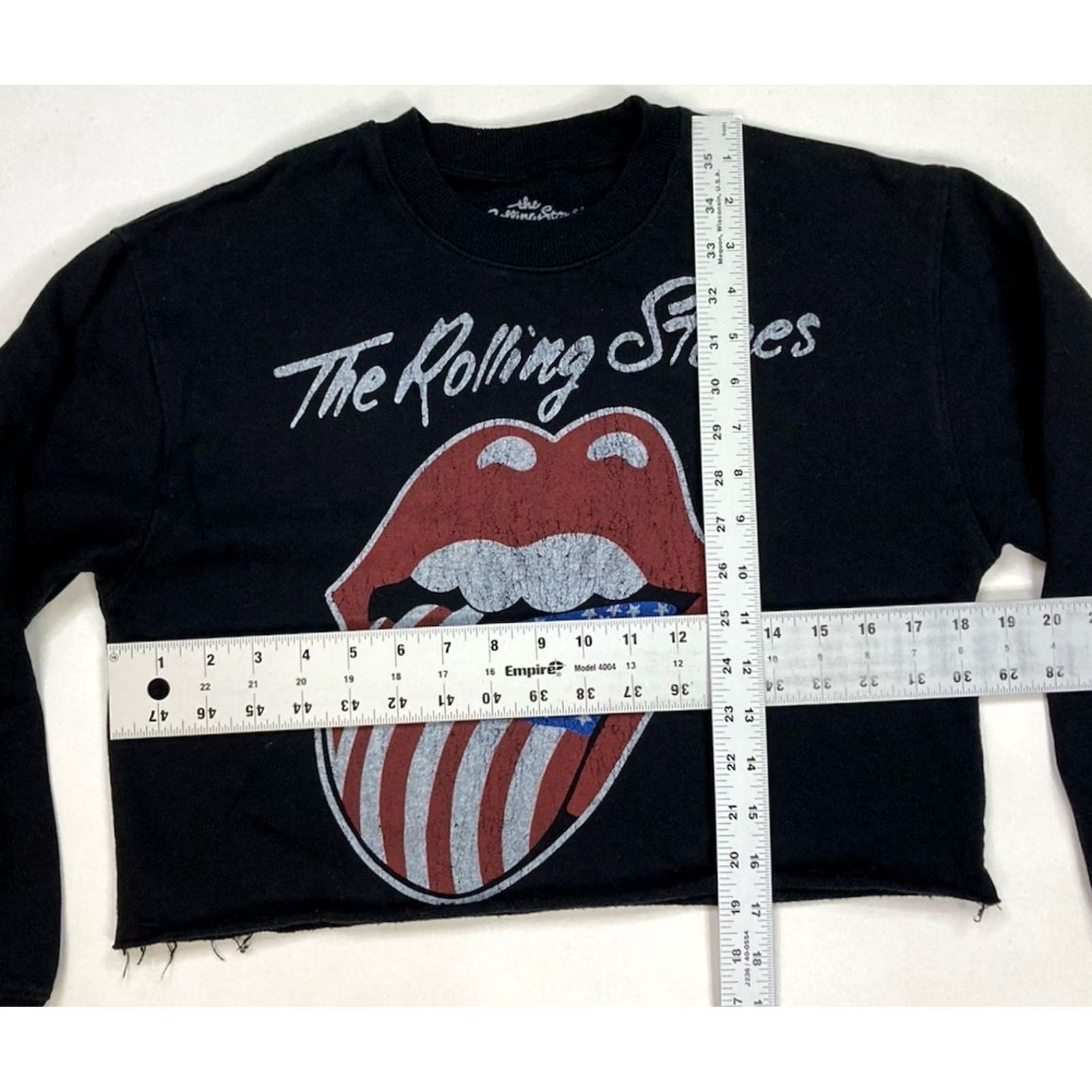 Vintage VINTAGE The Rolling Stones XS Black Lightweight Crewneck Sweatshirt Women Pullover Regular Knit Graphic Print Logo 100% Authentic Size XS / US 0-2 / IT 36-38 - 5 Thumbnail