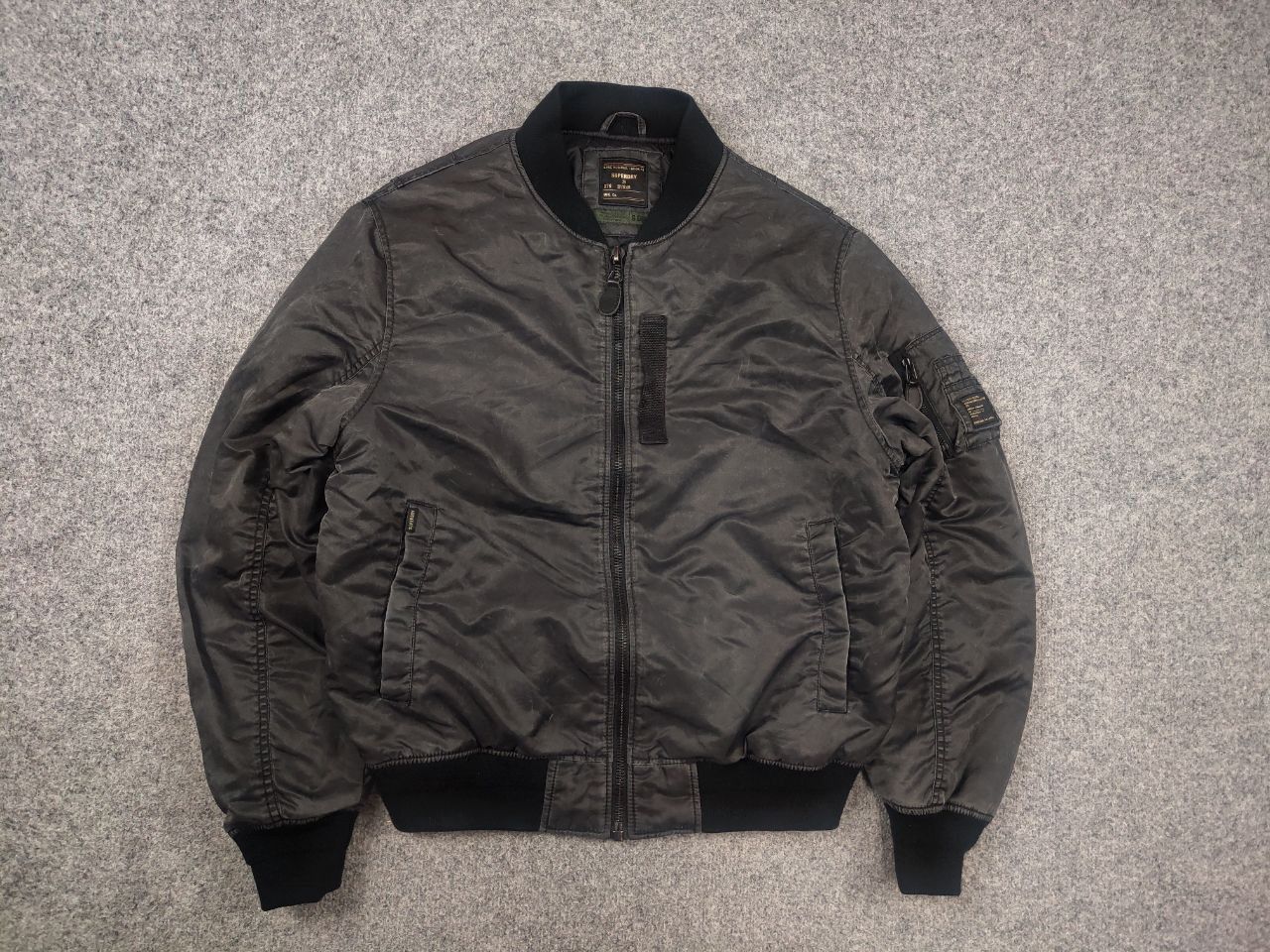 Superdry Superdry Japan Graphit washed MA1 Military Bomber Jacket LGB Size US L / EU 52-54 / 3 - 2 Thumbnail