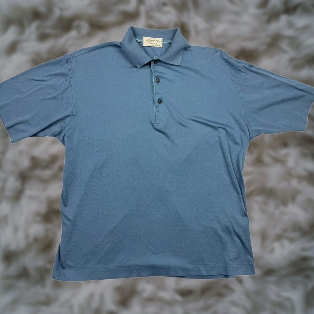 Vintage Giorgio's Polo Shirt Blue • Italy • 100% Cotton • Size 4 • Men Size US S / EU 44-46 / 1 - 1 Thumbnail