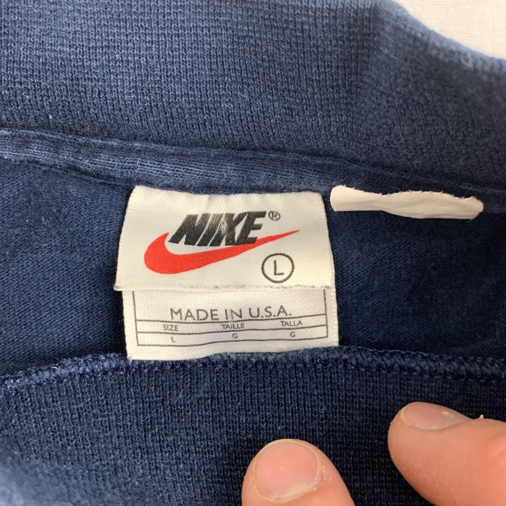 Nike VINTAGE Nike Golf Shirt Adult Large Blue Mock Neck Long Sleeve Mens L Nike Golf Sports Y2K 90s Shirt Size US L / EU 52-54 / 3 - 4 Thumbnail