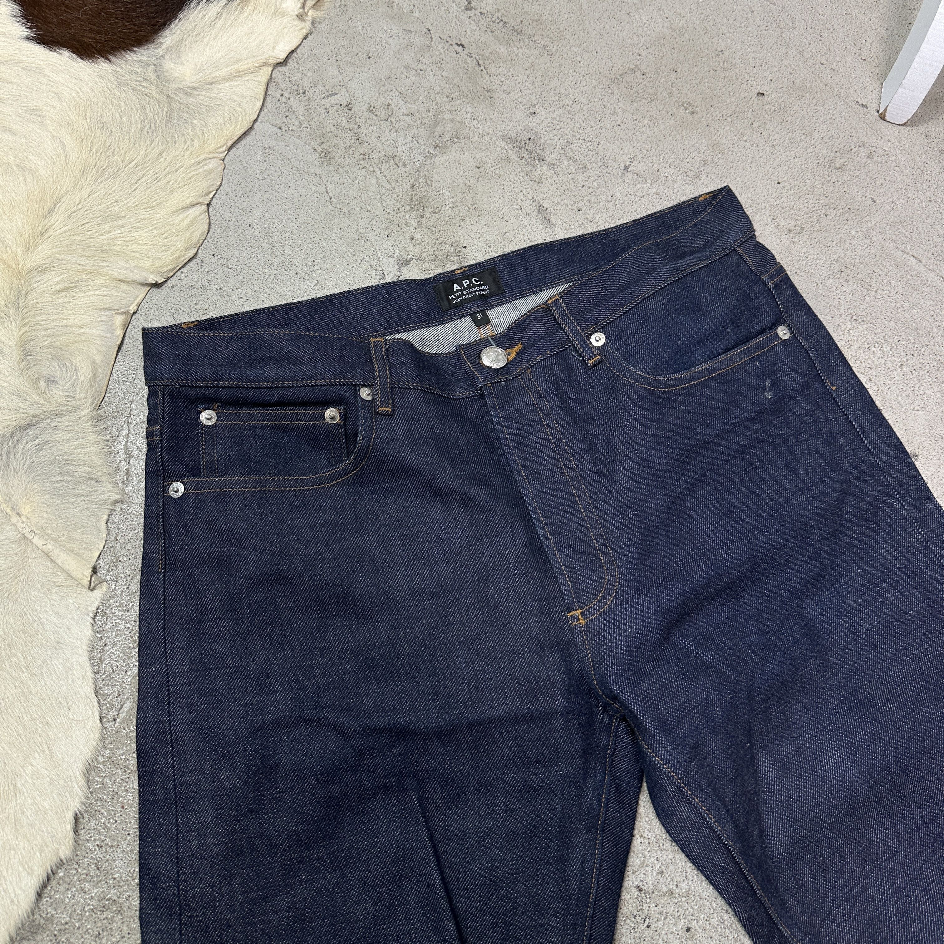 A.P.C. Vintage Denim Streetwear A.P.C. Selvegde Jeans Y2K Size 31" - 3 Thumbnail