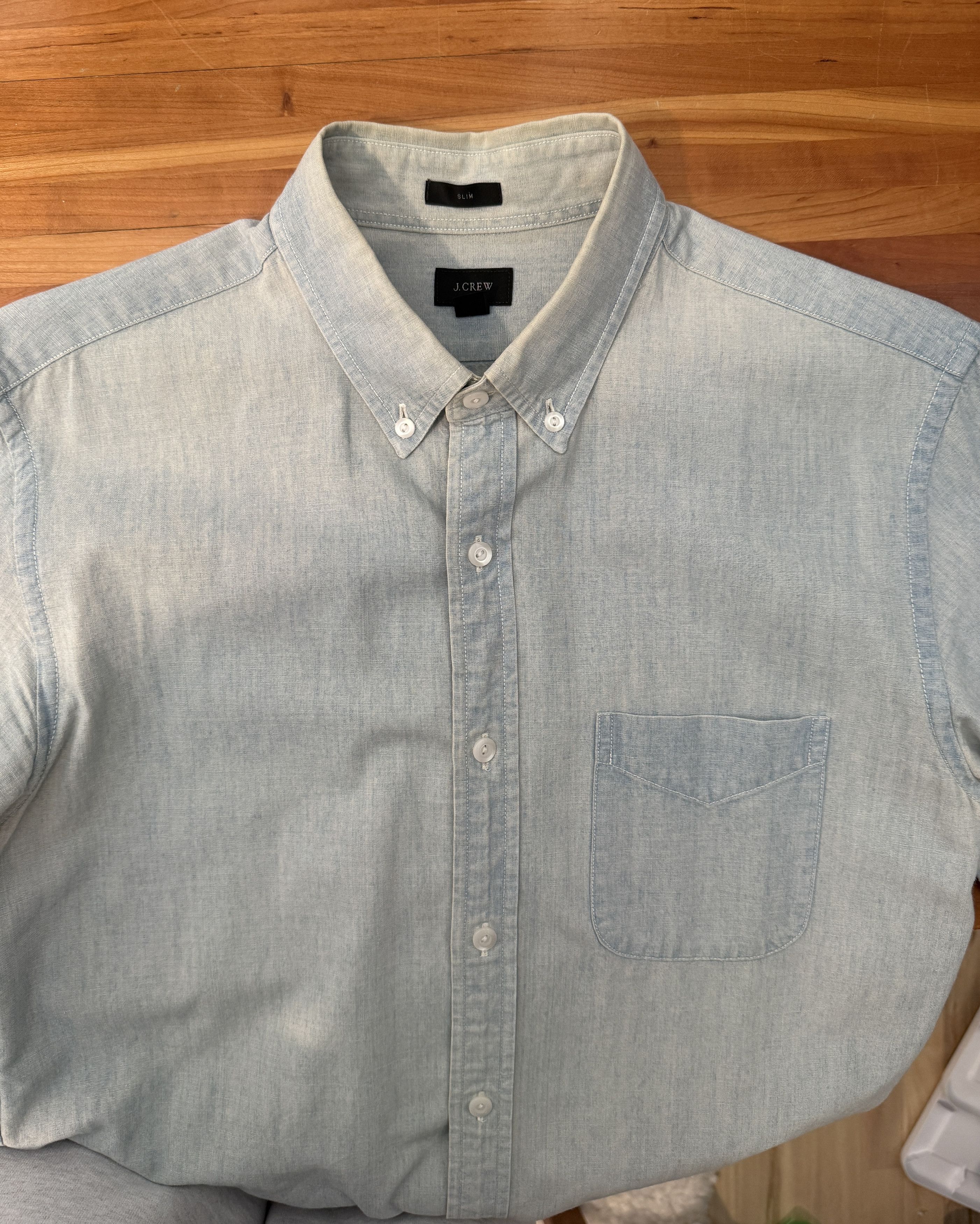 J.Crew J. Crew Chambray Shirt Size US M / EU 48-50 / 2 - 4 Thumbnail