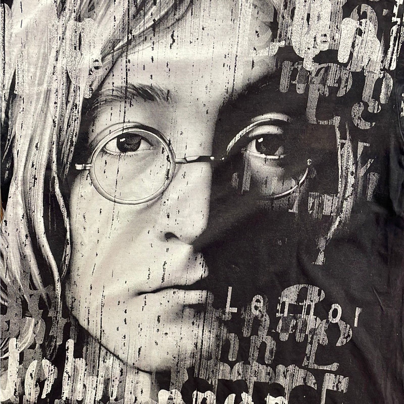 Band Tees 90s John Lennon All Over Print Big Face Tee Single Stitch XL Size US XL / EU 56 / 4 - 5 Thumbnail