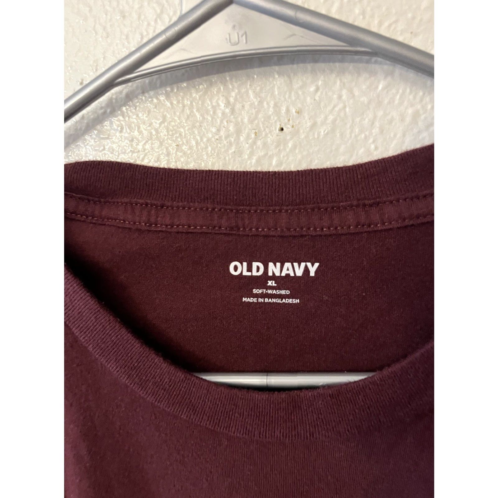 Old Navy Old Navy Maroon Knit Shirt Mens XL Long Sleeve Crew Neck T-Shirt Regular Cotton Vintage: No Size US XL / EU 56 / 4 - 2 Thumbnail