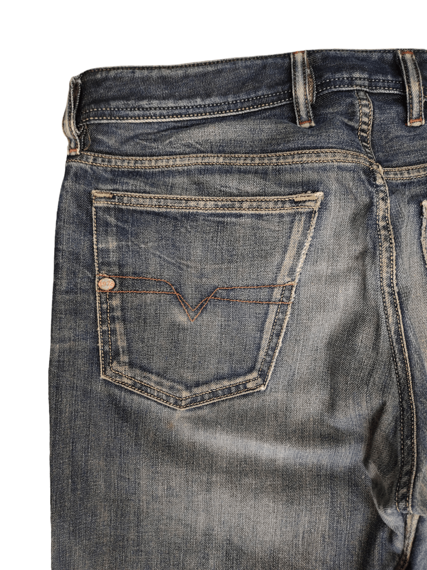 Vintage Y2k Diesel Waykee Distress Faded Regular Straight
