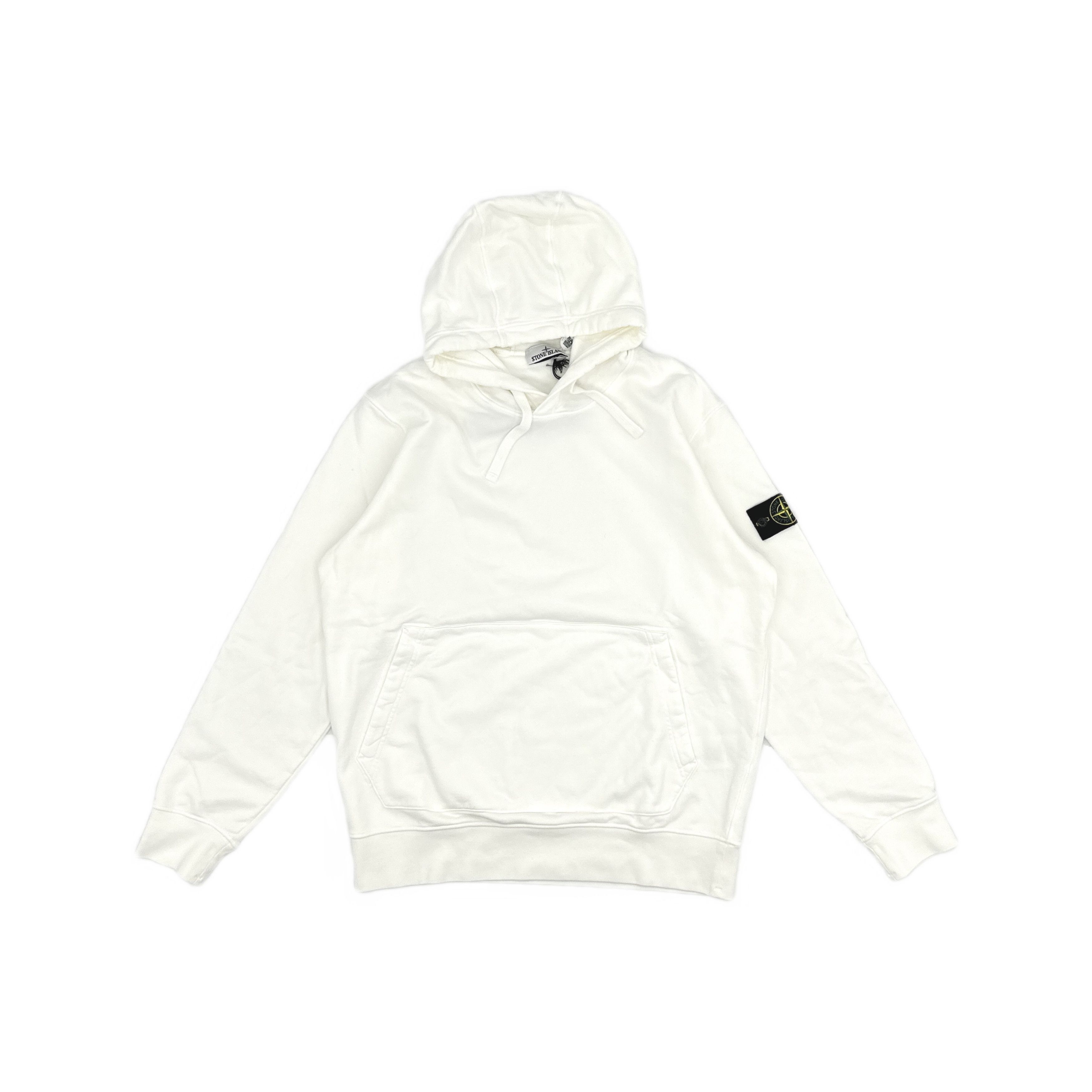 Stone Island STONE ISLAND Logo Hoodie White XXL Size US XXL / EU 58 / 5 - 1 Thumbnail