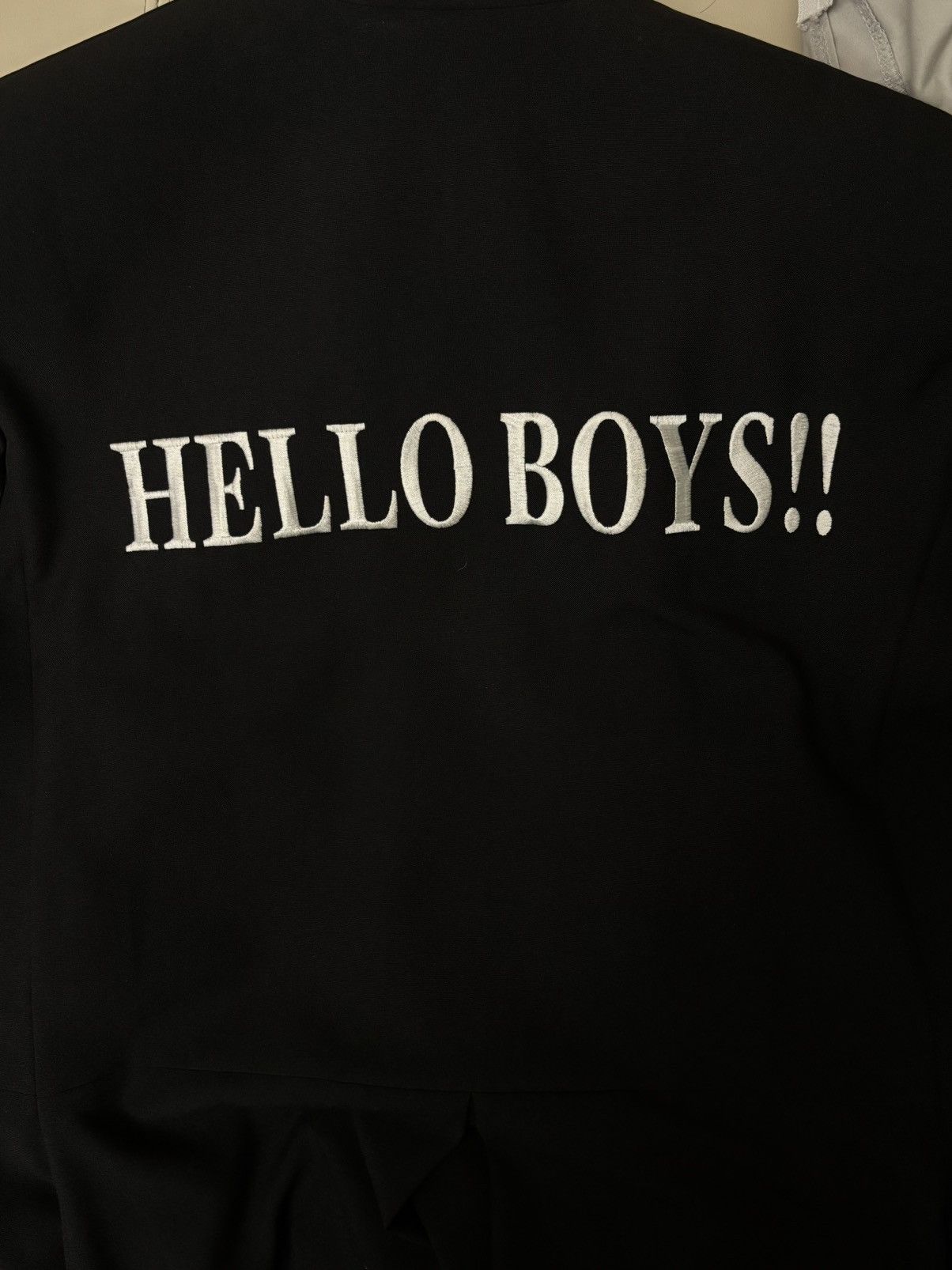 Vetements 16SS Hello boys crepe coat in black Size US M / EU 48-50 / 2 - 5 Thumbnail
