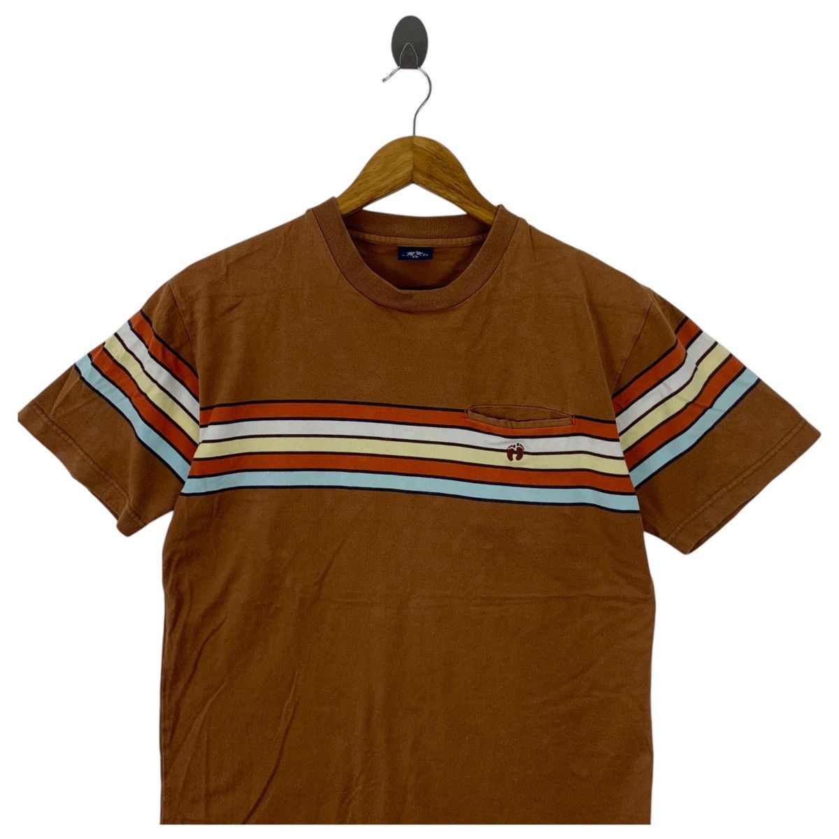 Hang Ten Vintage HANG TEN HAWAII Striped Pocket Tee Shirt Top Size US M / EU 48-50 / 2 - 2 Thumbnail