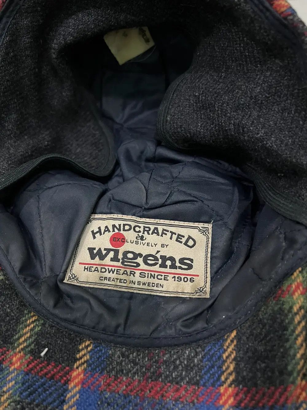 Handmade × Wigens Vintage Wigens Wool Handmade plaid Tartan Cap Size ONE SIZE - 5 Thumbnail