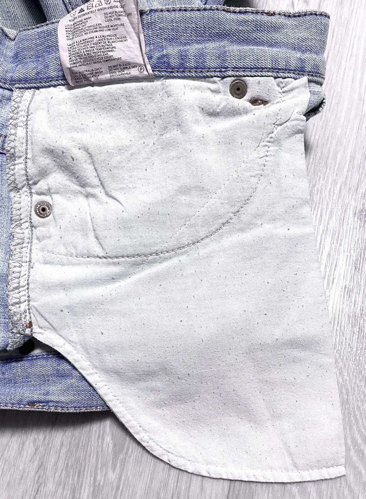 Miu Miu Vintage Archival Miu Miu Washed Blue Distressed Jeans Denim Size US 36 / EU 52 - 18 Thumbnail