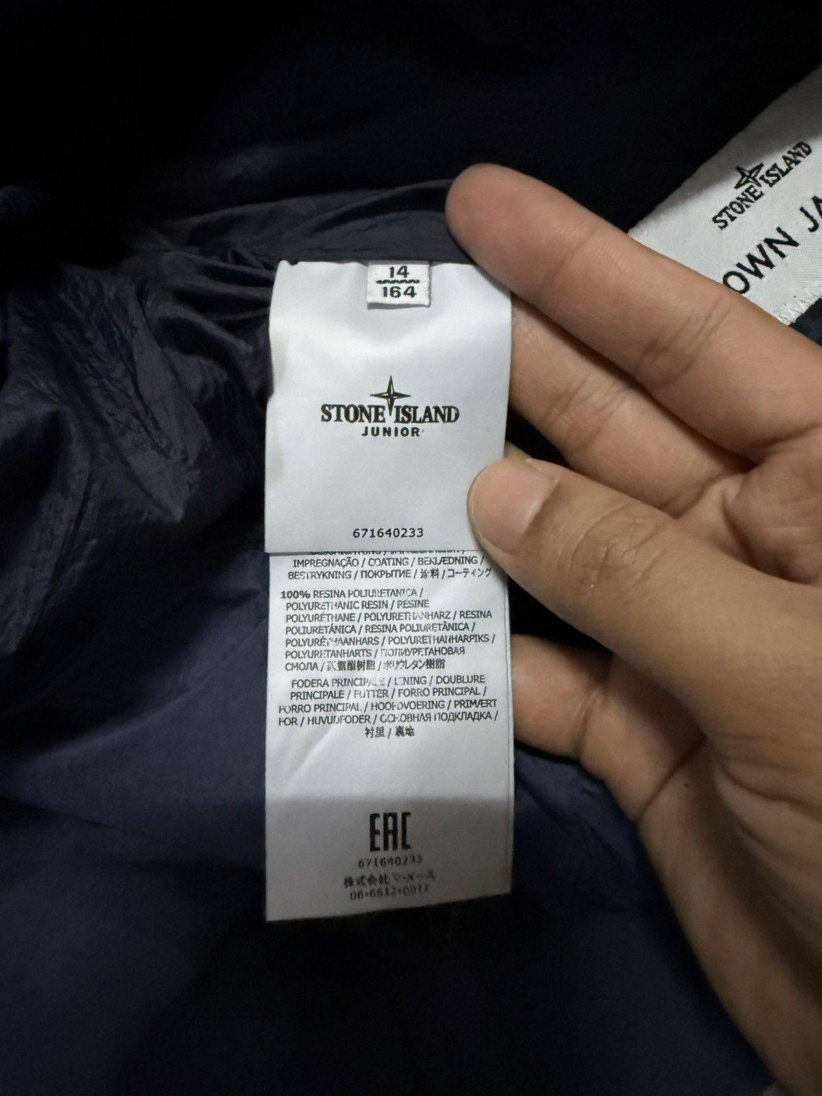 Stone Island Stone Island Junior Puffer Jacket Size US S / EU 44-46 / 1 - 8 Thumbnail