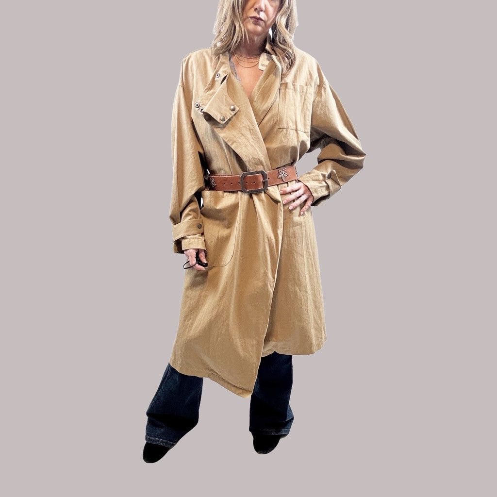 The Unbranded Brand NWOT POL Cotton Trench Coat – Designer Inspired Size M / US 6-8 / IT 42-44 - 5 Thumbnail