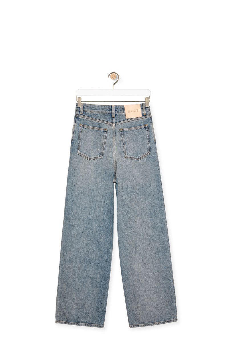 Loewe o1in1g0426 Wide Leg Jeans in Denim in Washed Denim Size US 32 / EU 48 - 2 Thumbnail