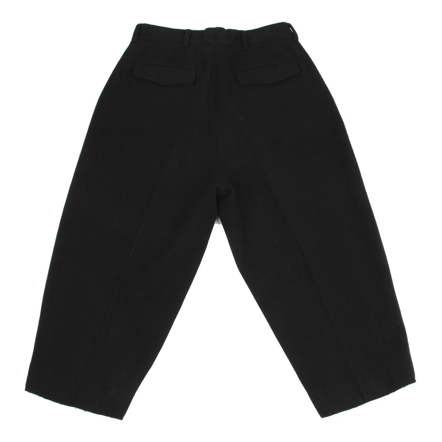 Ganryu Melton Wool Bulky Slacks in Black 1 Size US 30 / EU 46 - 9 Thumbnail