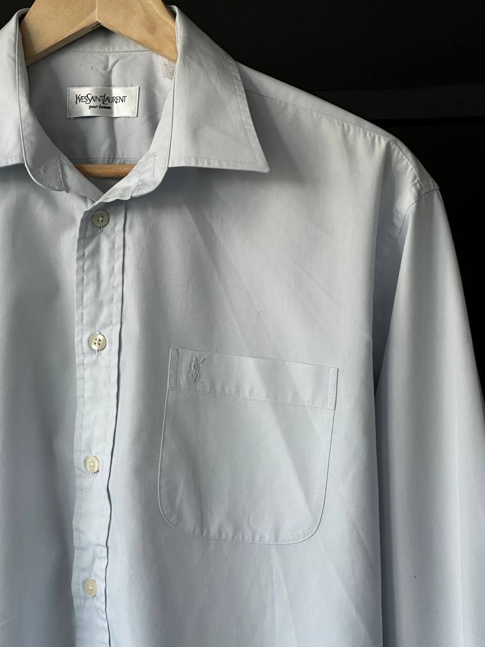 Yves Saint Laurent Vintage Yves Saint Laurent YSL Shirt Button Up Size US L / EU 52-54 / 3 - 4 Thumbnail