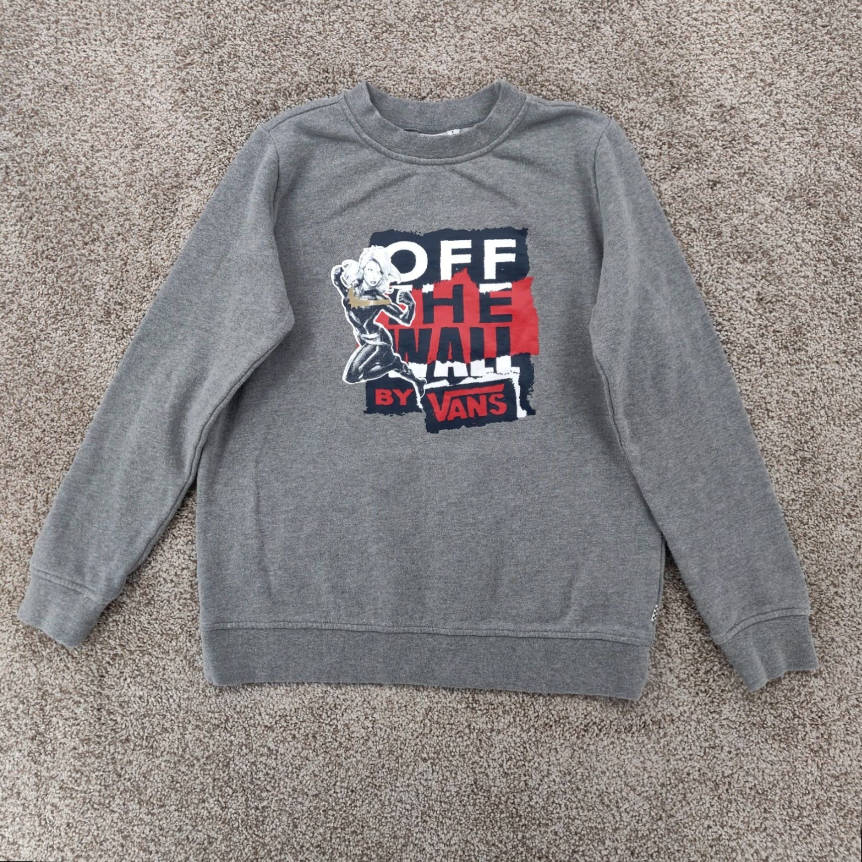 Vans Vans Marvel Sweatshirt Womens Small S Grey Sweater Off The Wall Skate Comics Size S / US 4 / IT 40 - 2 Thumbnail