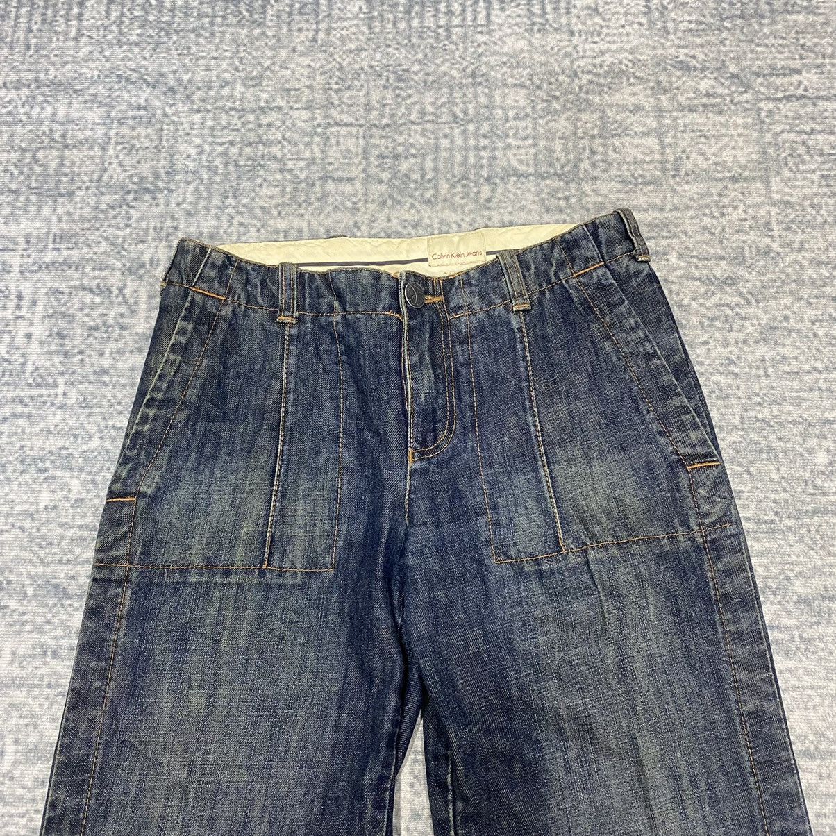 Calvin Klein × Vintage Sick☠️ CK Utility Baker Pants Jeans Loose 80s Size US 32 / EU 48 - 7 Thumbnail