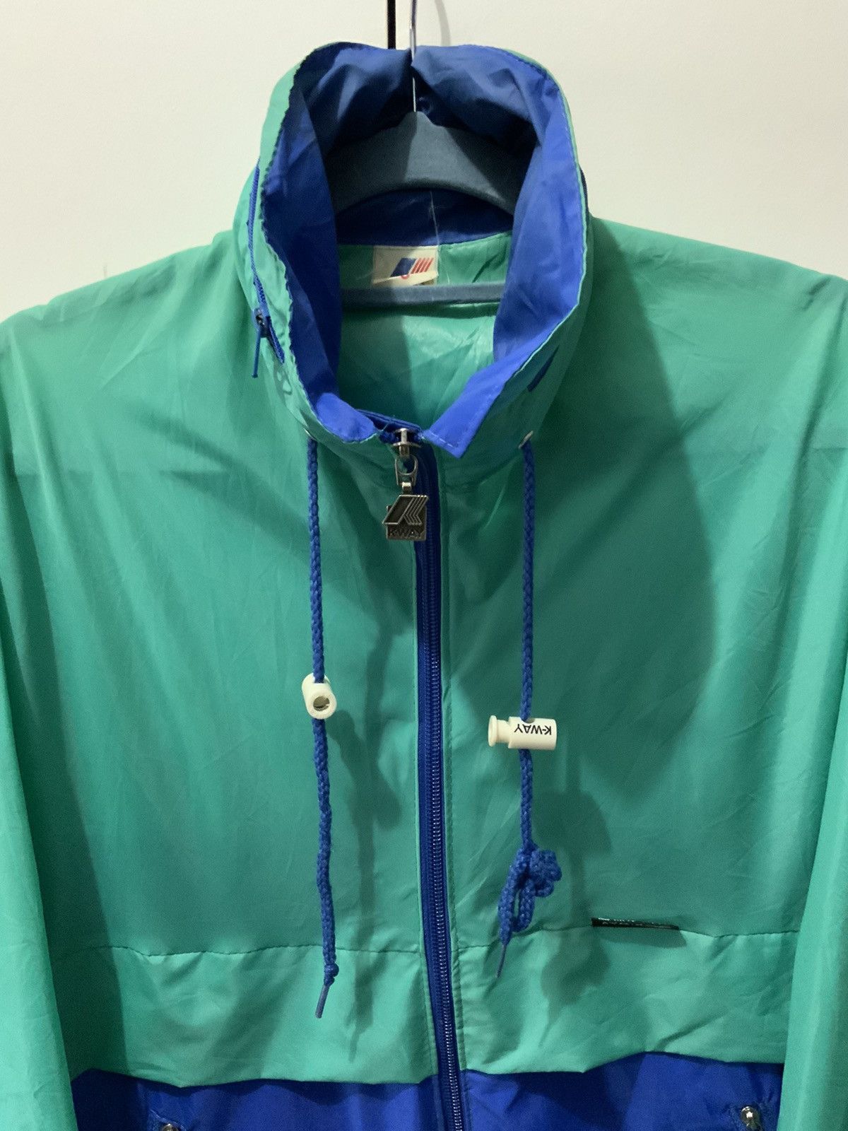 Japanese Brand K-Way Turqoise Windbreaker Size US S / EU 44-46 / 1 - 5 Thumbnail