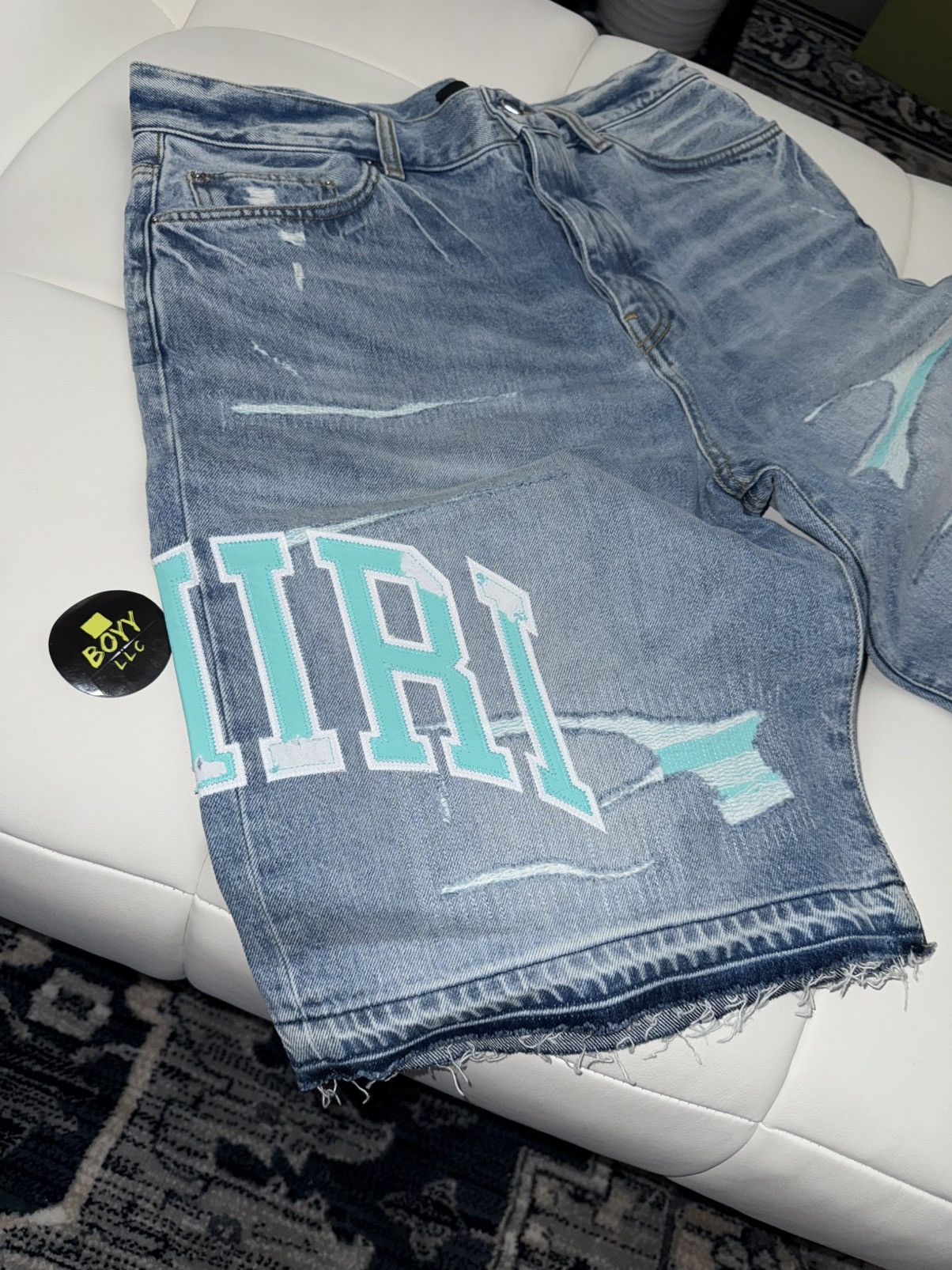 Amiri Amiri patch logo shorts Size US 33 - 3 Thumbnail