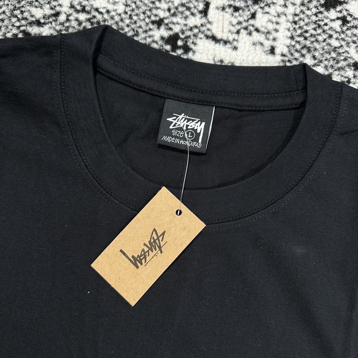 Stussy × Vintage STUSSY SUMMER LB TEE IN BLACK / LARGE Size US L / EU 52-54 / 3 - 5 Thumbnail