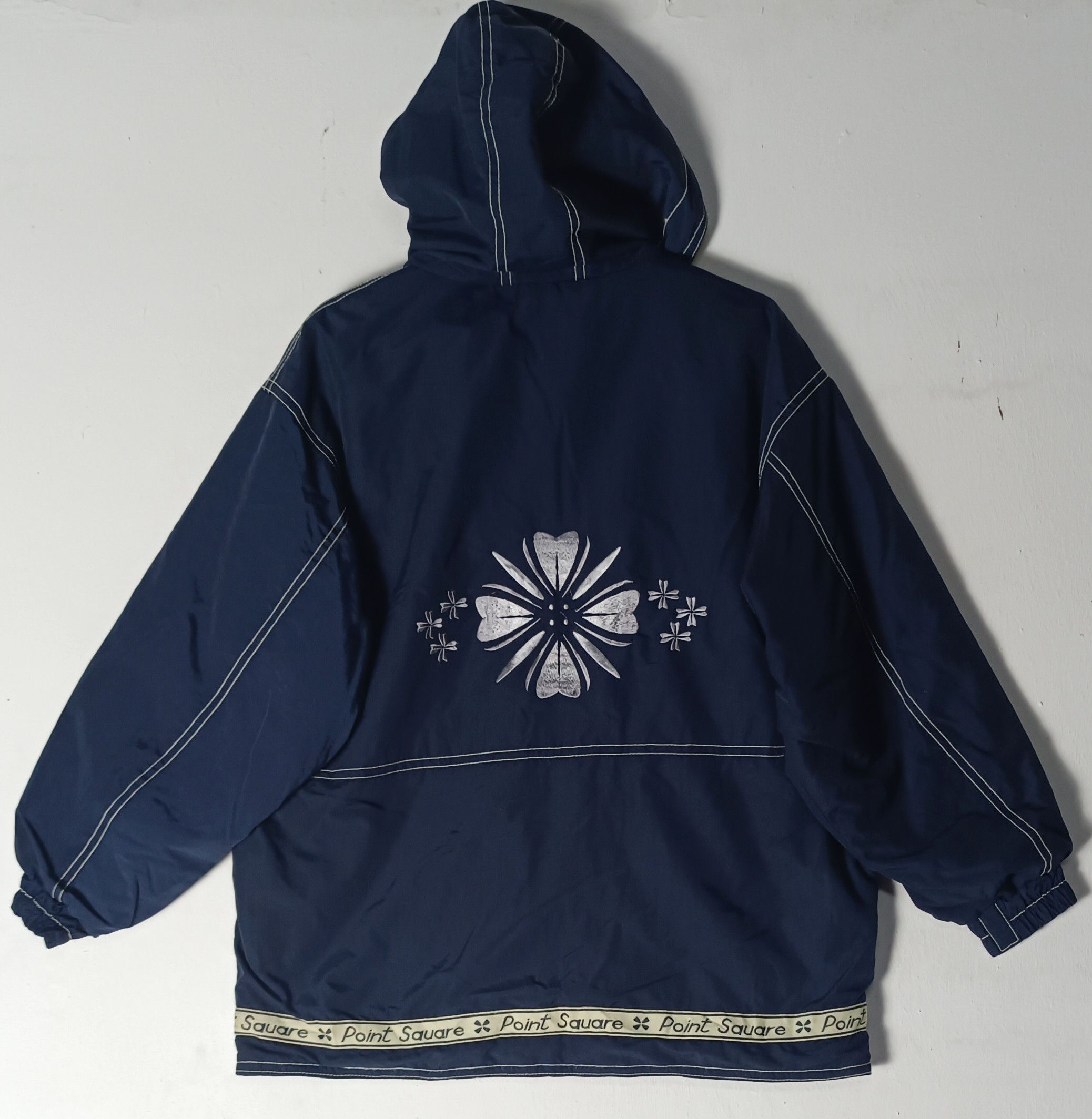 Japanese Brand 🔥SALE🔥Vintage POINT SQUARE SKI JACKET Size US XL / EU 56 / 4 - 1 Thumbnail