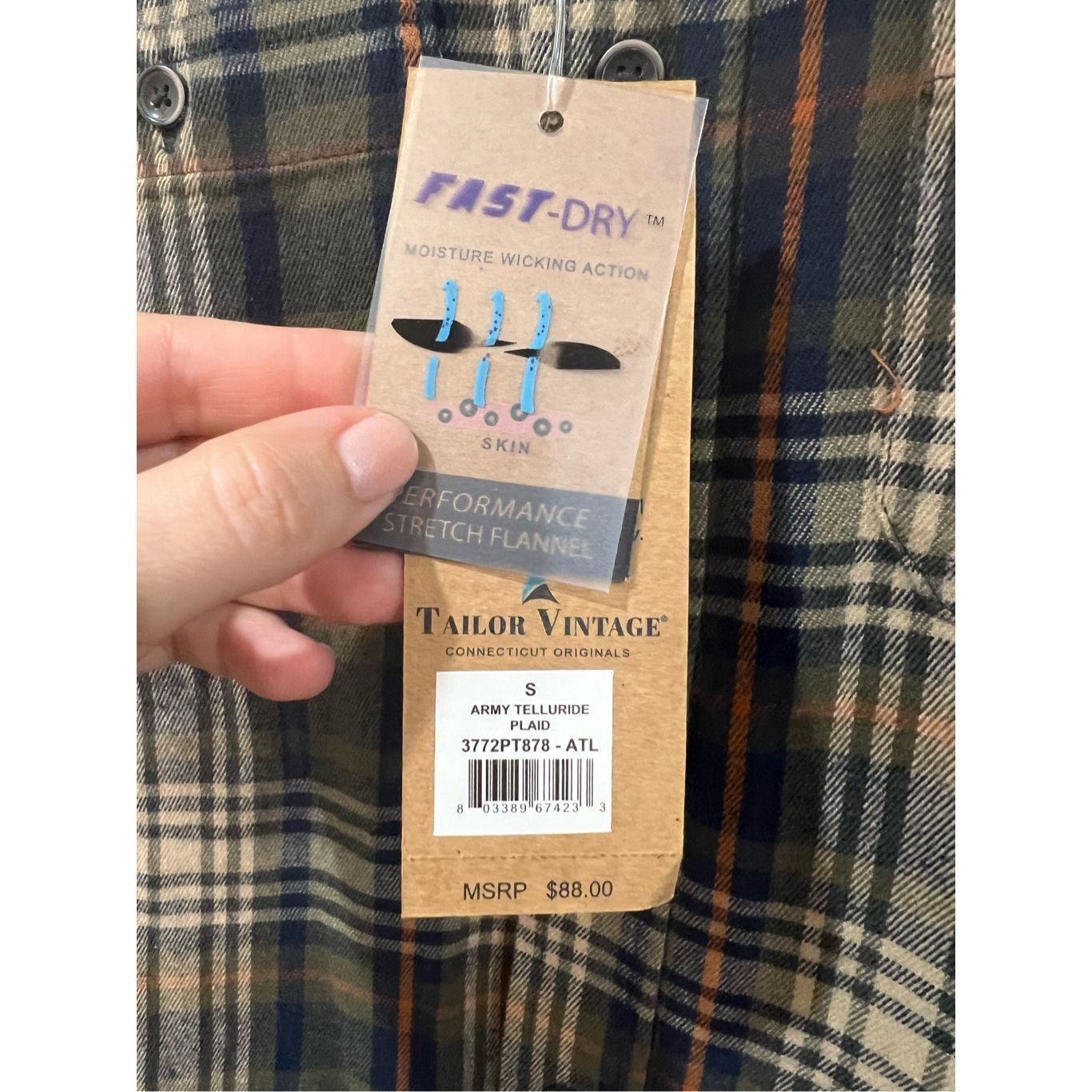 Other Tailor Vintage NWT army telluride Plaid Long Sleeve Men Butt Size US S / EU 44-46 / 1 - 3 Thumbnail