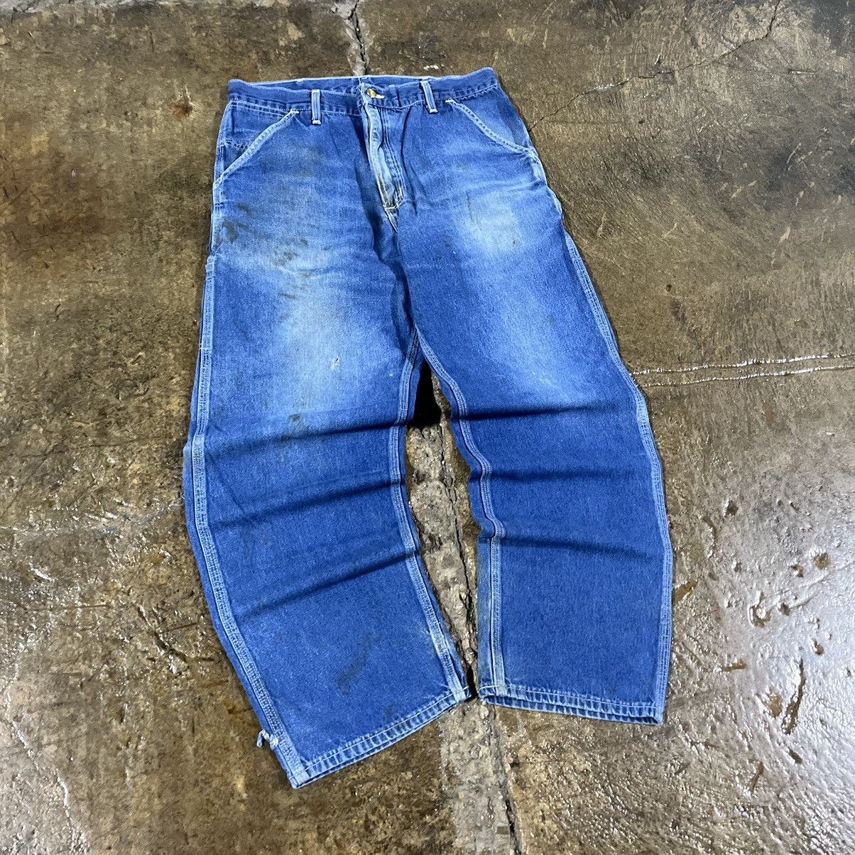 Carhartt × Vintage Crazy Vintage Carhartt Carpenter Jeans Faded Workwear Skater Size US 36 / EU 52 - 8 Thumbnail
