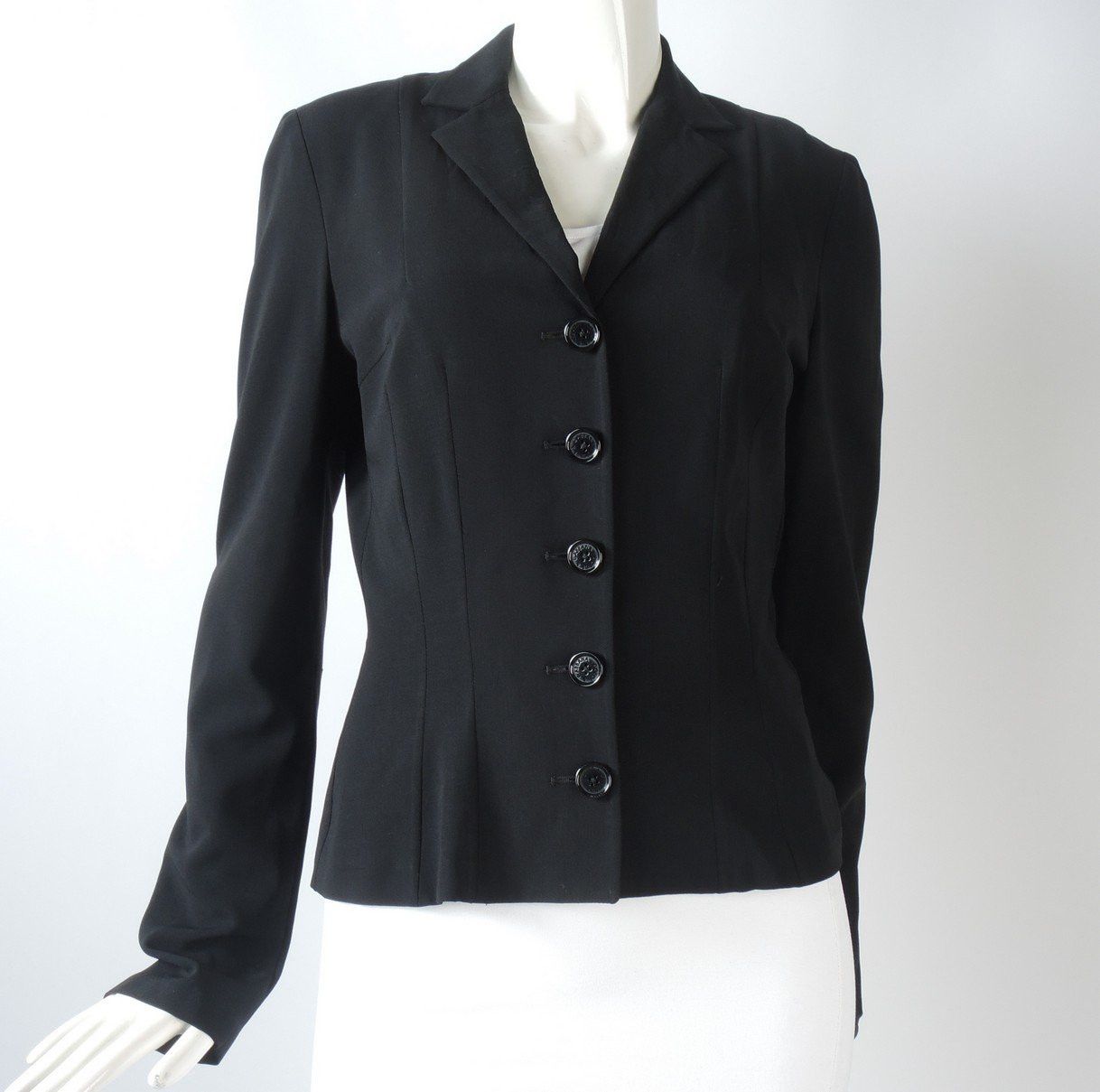 image of Dolce Gabbana O1Smst1Ft0424 Classic Fitted Blazer In Black, Women's (Size Small)
