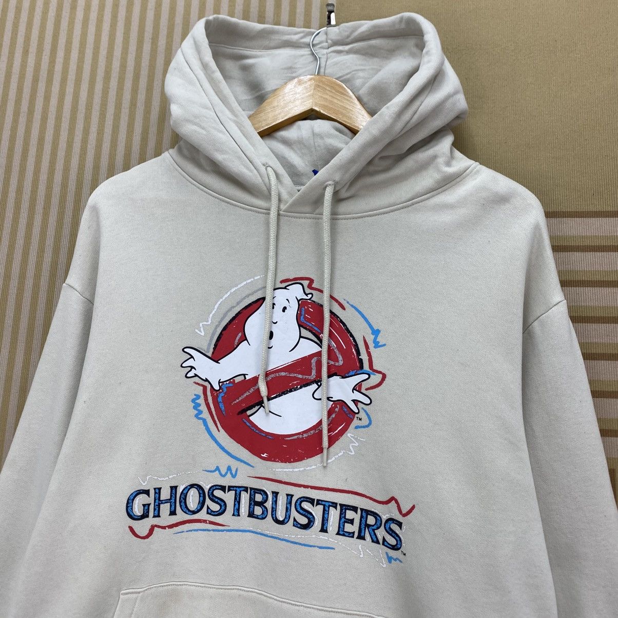 Vintage 🐐 Ghostbusters printed hoodie Iconic Movie Logo Pullover Size US M / EU 48-50 / 2 - 3 Thumbnail