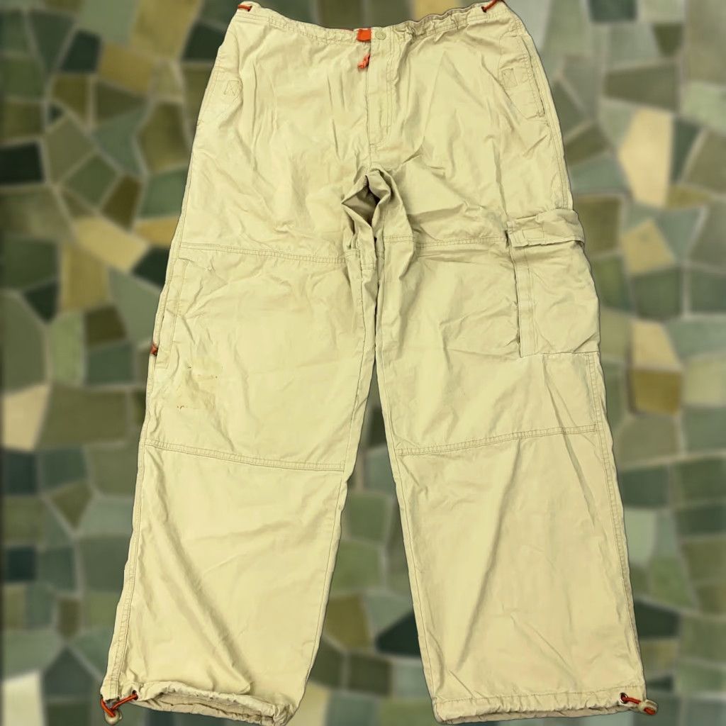 American Eagle Outfitters VINTAGE American Eagle Cargo Pants Mens 36x30 Beige Baggy 90s Grunge Loose Size US 34 / EU 50 - 1 Thumbnail