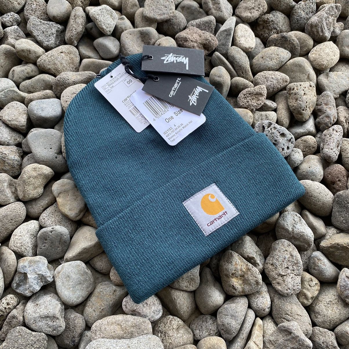 Carhartt Wip × Stussy Stussy Carhartt Beanie Size ONE SIZE - 7 Thumbnail