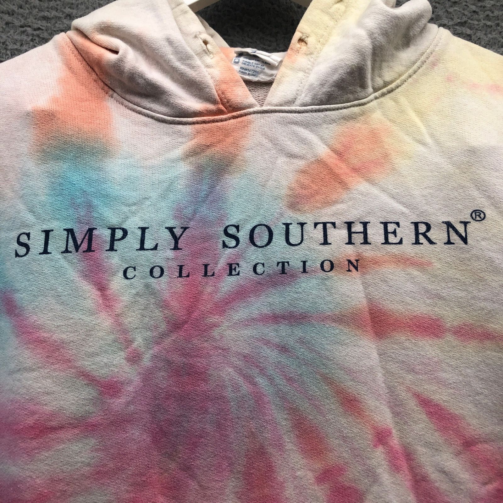 Other Simply Southern Hoodie Women Small Graphic Tie Dye Blue Pink Size S / US 4 / IT 40 - 10 Thumbnail