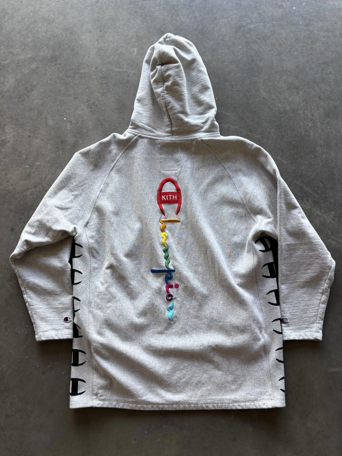 Kith Kith X Champion Extended Box Logo Reverse Weave Hoodie XL Size US XL / EU 56 / 4 - 7 Thumbnail