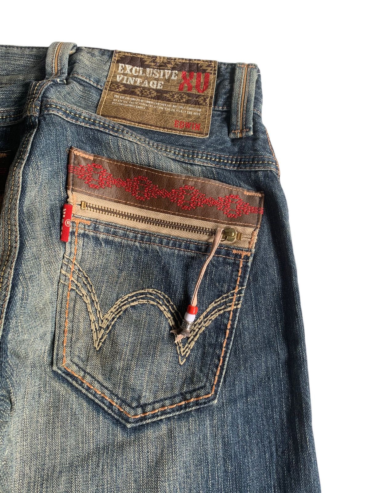 Edwin EDWIN XV MUDMAX HIPPIES STYLE FADED & RUSTY DISTRESSED DENIM Size US 28 / EU 44 - 12 Thumbnail