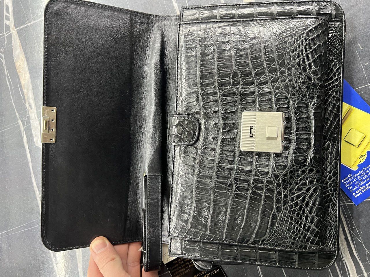 Vintage FRENBLE Genuine Crocodile Leather Bag Size ONE SIZE - 7 Thumbnail