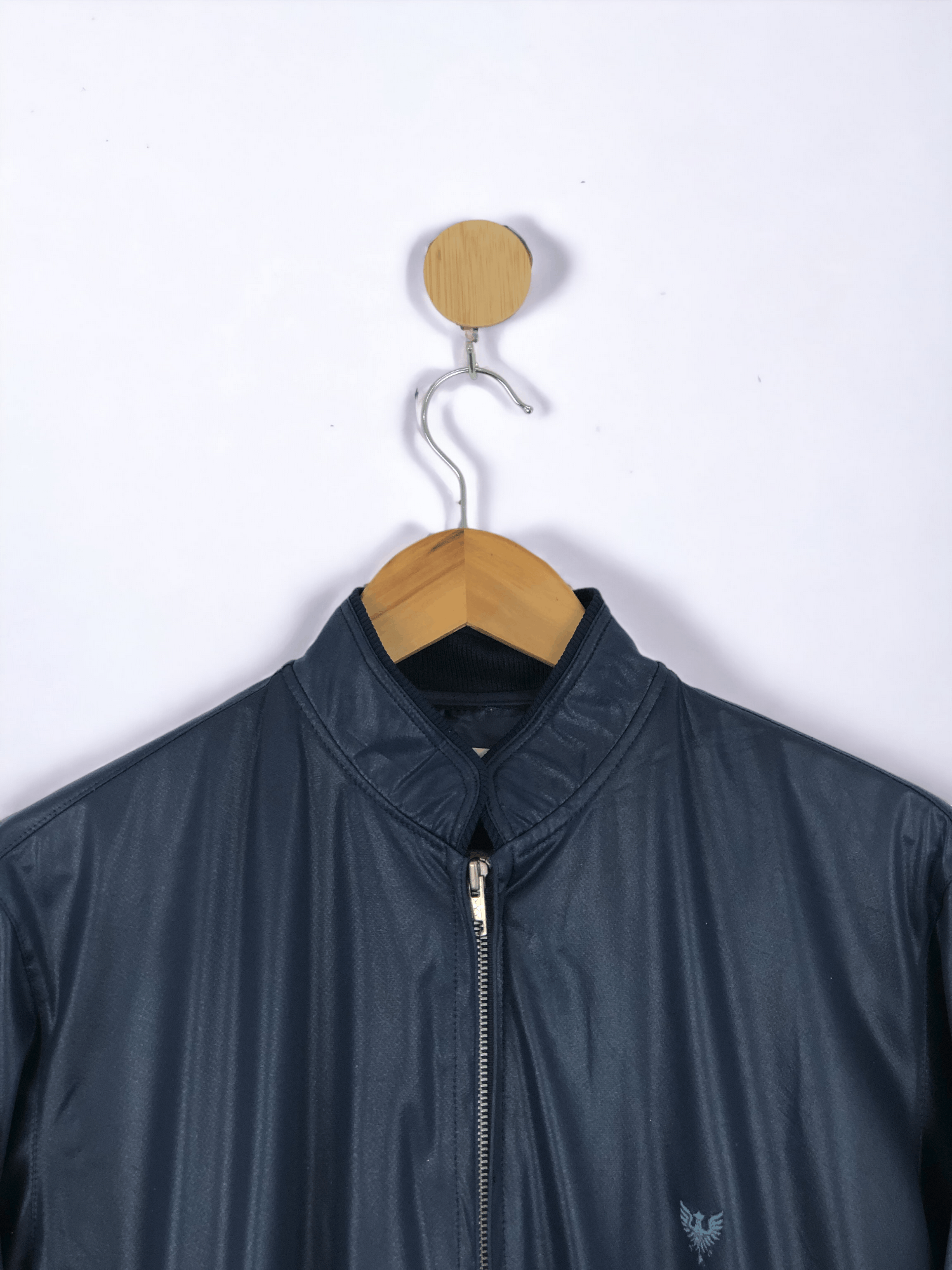 Dunlop Vintage Dunlop Zipper Ups Soft Leather Jacket Blue JA0028 Size US L / EU 52-54 / 3 - 2 Thumbnail