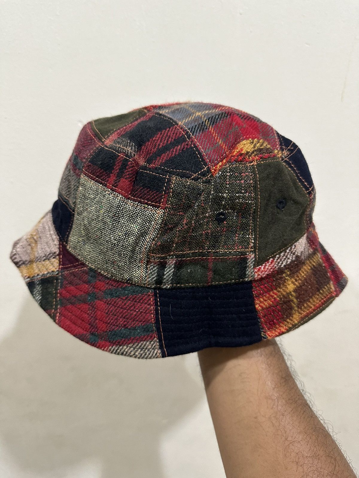 Vintage RARE Patchwork Borro Kapital Style Bucket Hat Size ONE SIZE - 1 Thumbnail