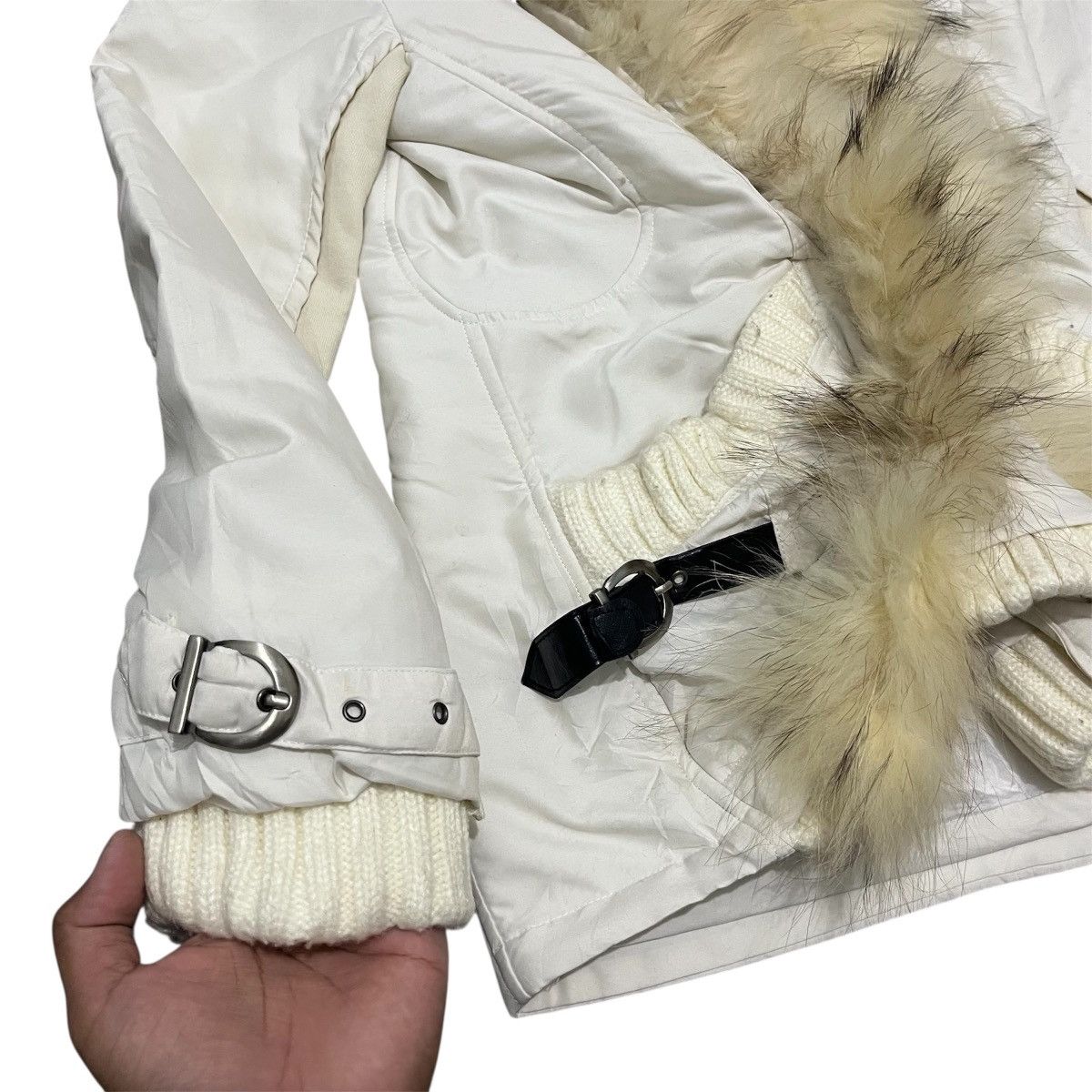 14th Addiction Jade's - 2000s Grunge White Faux Fur Coat Jacket Lgb Ifsix Size US S / EU 44-46 / 1 - 7 Thumbnail