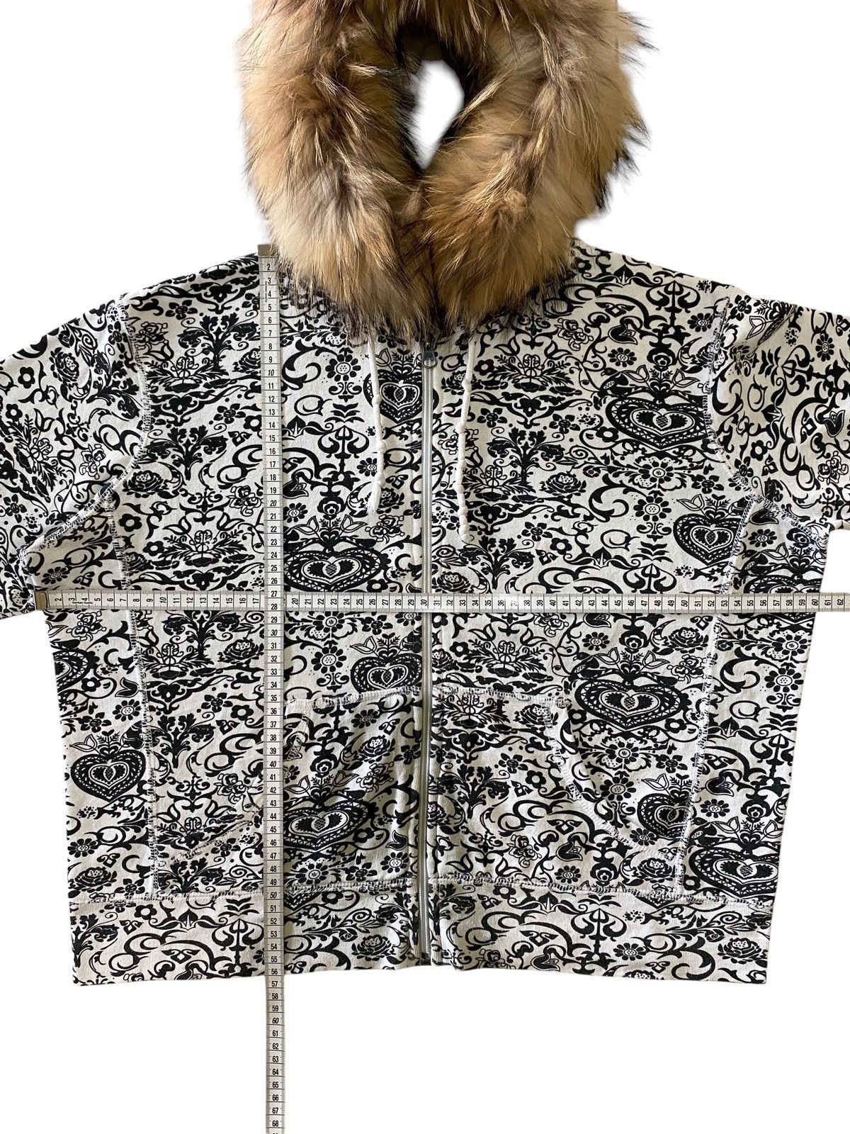 Japanese Brand Fur N.W.D Black White Paisley Full Zip Hoodie All Over Print Size L / US 10 / IT 46 - 16 Thumbnail