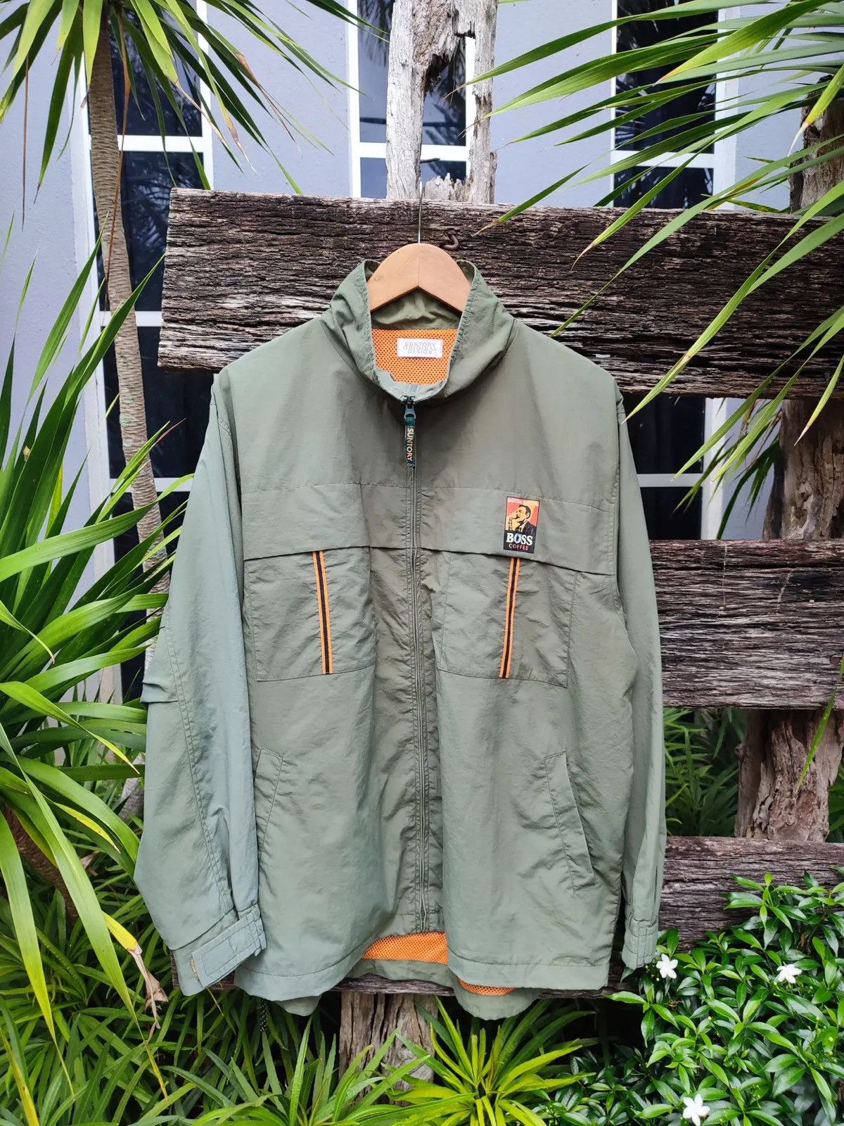 Japanese Brand Vintage Suntory Boss Coffee Windbreaker – Mocha Brazil Promo Size US L / EU 52-54 / 3 - 1 Thumbnail